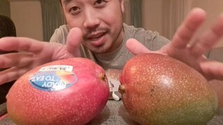 ASMR Mango Fruit Platter🥭🥭  - Sensitive Sounds Of Eating, Peeling & Cutting