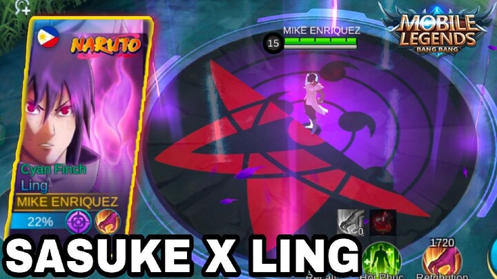 SASUKE X LING SKIN IN MOBILE LEGENDS