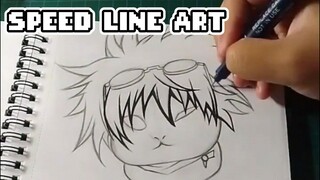 [SPEED LINE ART] Satoru meow -Jujutsu kaisen