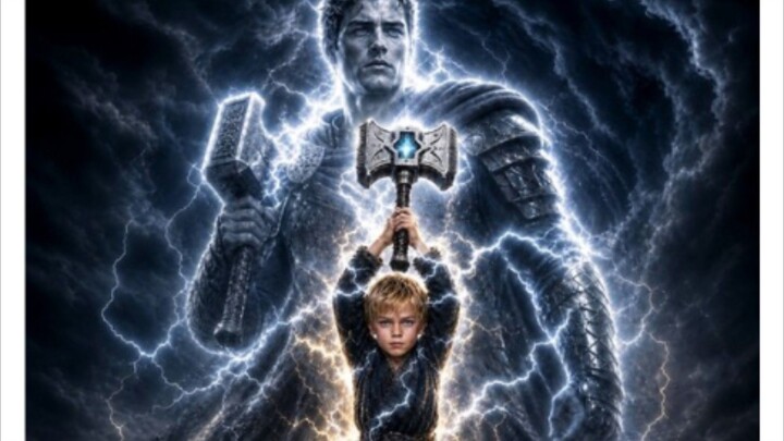 Reborn_at_Five,_He_Wields_the_Thunder_God_s_Hammer
