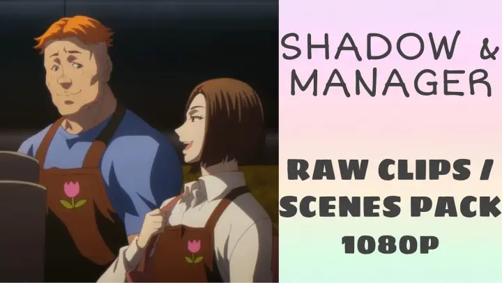 Shadow and the Florist Shop Manager (SK8 the infinity) | RAW clips/scenes pack 1080p