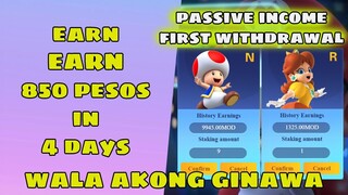 Earn 850 Pesos in Marios Pro Passive Income | Withdrawal Proof ? (Tagalog)