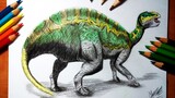 Drawing Fukuisaurus Dinosaur King Arcade Game 古代王者恐竜キング