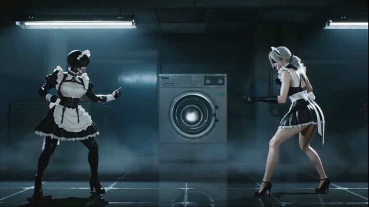 POV: There's only one washing machine.