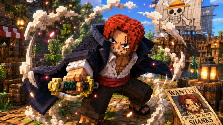 Minecraft Hải Tặc Musou 100 ngày: Khởi đầu tôi là Red-Haired, mở khóa Bào Ngư Sắc Bá Vương mạnh nhất