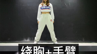 [Jazz Dance Fundamentals—Chest Circles + Arms] Engage your core when rounding your chest, and immedi