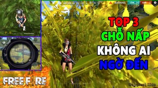 Free Fire | Top 3 Chỗ Nấp Không Ai Nghĩ Đến Ở Đảo Thiên Đường - Top Best Hidden Places