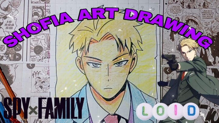 drawing loid dari anime spy x family