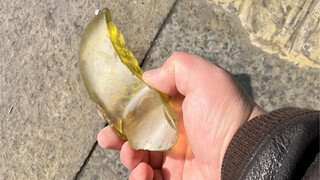随手就是一块玻璃损石！
