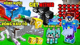 MINECRAFT VUA RỒNG TẬP CUỐI | THỬ THÁCH ĐẬP LUCKY BLOCK, NÂNG CẤP RỒNG BÃO TỐ VÀ GIẾT KHÔ HÉO