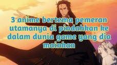 rekomendasi 3 anime bertema Pemeran Utamanya terjebak di dalam dunia game yang dia mainkan, Part 1