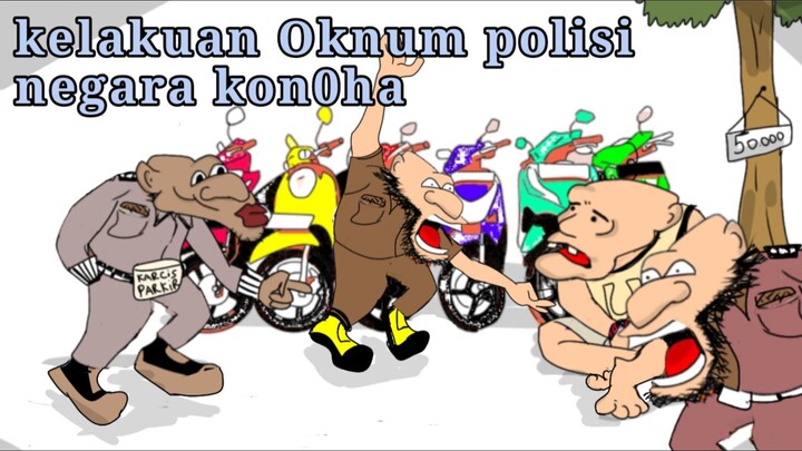 kelakuan Oknum polisi negara k0n0ha