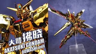年度究极软腿金！万代 RG 拂晓高达 大鹫背包 拼装模型【评头论足】