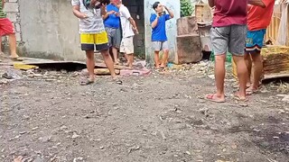 practice magtari. pagsinamahan ka nga naman ng swerte sumabit pa ung kalaban.