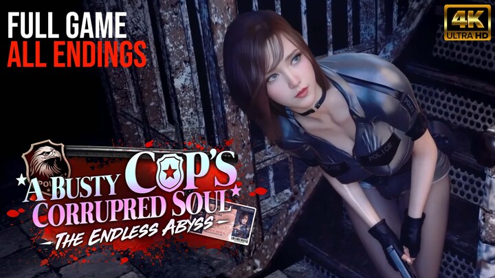 A Busty Cop's Corrupted Soul - Endless Abyss Full Game + All Endings (4k On Youtube)