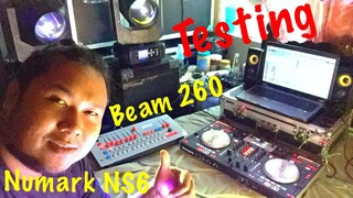 Forestfly beam260 and Numark NS6 Testing by Small Dream Sound System