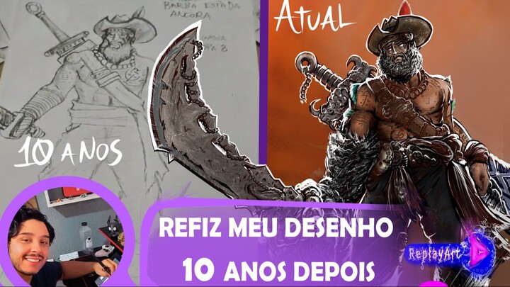 REFIZ meu desenho de 10 anos atrás - ReplayART 2 - Dinguers