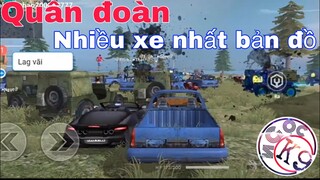 Tik Tok Free Fire | Quân Đoàn Nhiều Xe Nhất Bản Đồ| Ngọc K9