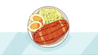 Menggambar Tonkatsu versi anime/ food art