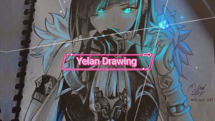 Yelan Genshin impact drawing by me