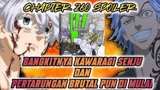 TOKYO REVENGERS CHAPTER 260 SPOILER - KEBANGKITAN KAWARAGI SENJU DAN PERTARUNGAN PARA BLACK DRAGON !