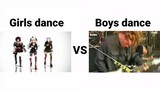 Girls dance vs Boys dance