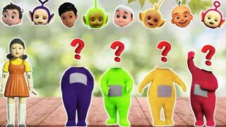 SQUID GAME MENCOCOKAN KEPALA TELETUBBIES TINKI WINKI DIPSI LALA DAN POO