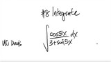 UC Davis: #8 integrate ∫cos(5x)/(3+sin(5x)) dx