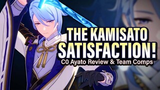 A Deluge of FUN! AYATO REVIEW: Kit Analysis, Best Team Comps, Gameplay Showcase | Genshin Impact 2.6