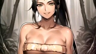 AI male painting female--Jungle Queen