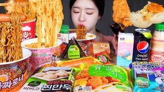 ASMR MUKBANG | 운동 후에 더 맛있는 편의점 꿀조합 😇 마라펀 짜짜로니 로제불닭 슈넬치킨 비비고 소세지 포켓몬빵 먹방 CVS❤️ CONVENIENCE STORE FOOD