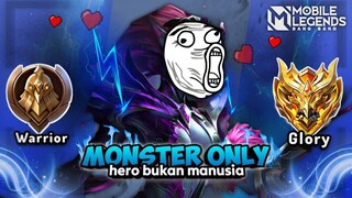 Namatin Mobile Legends tapi Hero Monster Only sampai Mythical Glory