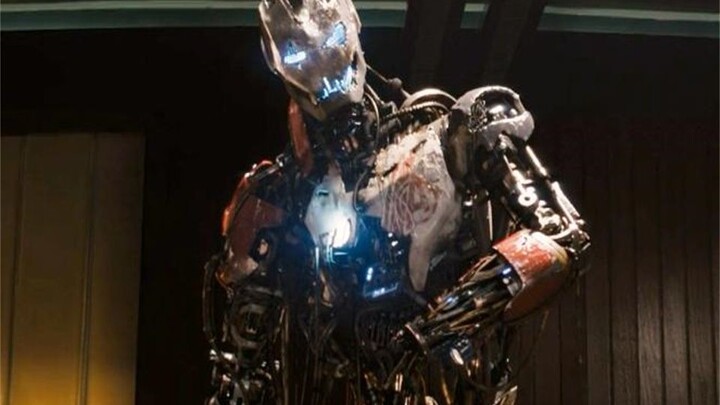 Avengers members are at a party, suddenly a talking robot ran in, everyone was confused