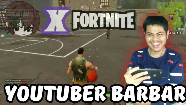 youtuber paling barbar - reaction MILYHYA - FORTNITE BATTLEGROUND