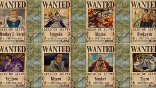 Bounties Marine Admirals and Vice Admirals In One Piece || Predicted