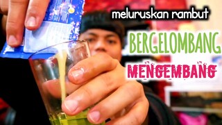 cara meluruskan rambut bergelombang secara alami, bergelombang+ mengembang+kering MINGGAT ❌