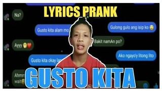 LYRICS PRANK 😂(GUSTO KITA)