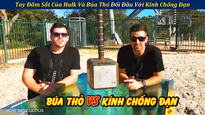 Review Thử Thách Tay Đấm Hulk Và Búa Thỏ Đối Đầu Với Kính Chống Đạn Ai Sẽ Thắng