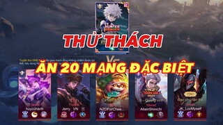 LIÊN QUÂN : Thử Thách Nakroth Killua Ăn 20 Mạng Đặc Biệt - Liệu Thần Rừng Có Lo Nổi ?