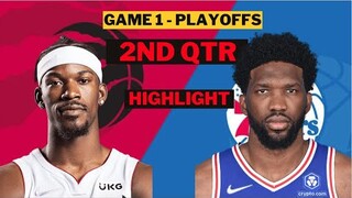 Philadelphia 76ers vs Miami Heat 2nd Qtr game 1 playoffs playoffs May 4th, 2022 | NBA Season 2022