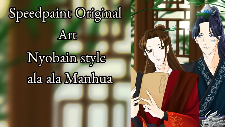 Nyoba Manhua Style gambar OC belum bernama :3