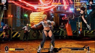 KOF15　チャンピオンvsチャンピオン　世界１位アンヘル　９HITから補正切りガードクラッシュ…１ラッシュで８割