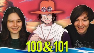 GOODBYE ACE 👒 One Piece Ep 100 & 101 REACTION & REVIEW
