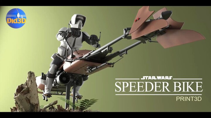 speeder bike 3dprint animatronic