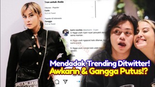 Mendadak Trending Ditwitter! Awkarin Isyaratkan Putus Dengan Gangga Kusuma, Sebut Gangga Bangs*t