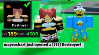 I Got New Best Secret Fighter Destroyer! - Anime Fighters Simulator Roblox