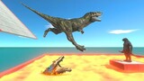 Slide Into Lava Pool - Animal Revolt Battle Simulator