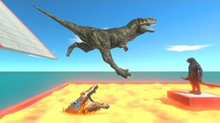 Slide Into Lava Pool - Animal Revolt Battle Simulator