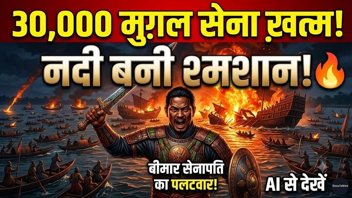 औरंगज़ेब की सबसे बड़ी हार! ⚔️ जब नदी बनी मुग़लों का श्मशान | सरायघाट का युद्ध  | 3D  #history