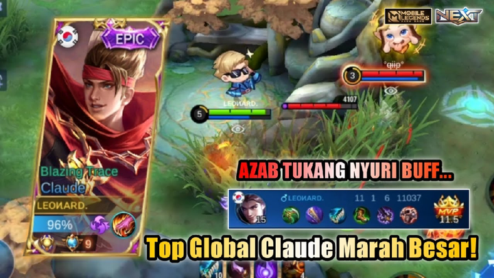 BUFF CLAUDE LEONARD DICURI MUSUH? AUTO BIKIN EMOSI SAMPAI PAKAI MODE AGGRESSIVE!! | MLBB